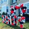 Red Black and White Balloon Arch Kit, 140Pcs Red and Black White Silver Garland kit, 18 12 10 5 Inch Different Size Balloons for Birthday Party Anniversary Racing Car New Year Prom Decorations